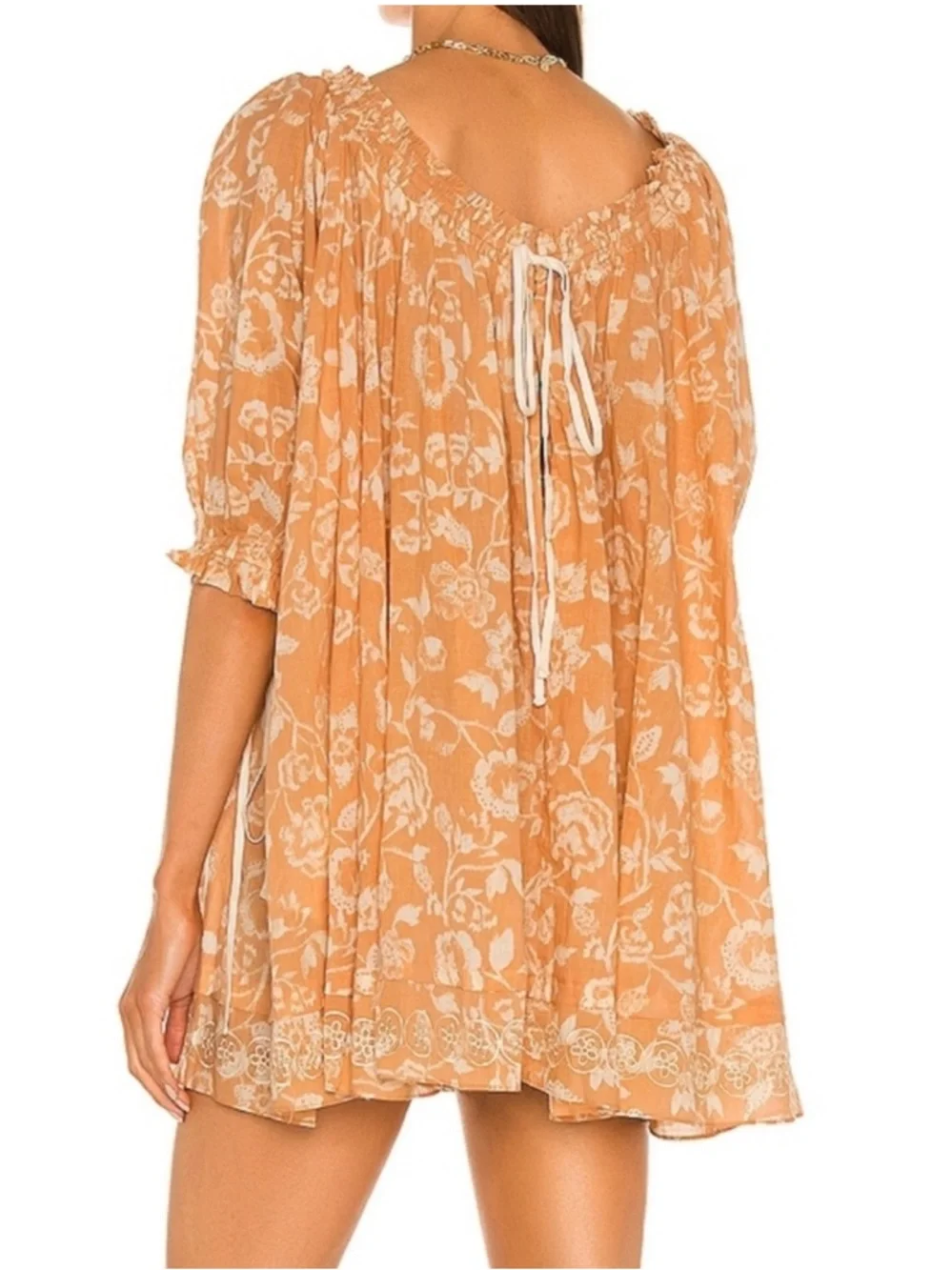 Free People Nora Nightie Floral Embroidered Mini Dress Small NWT - Picture 2 of 11